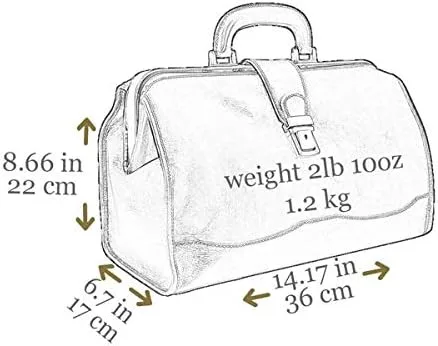 Miniatura 6 de Time Resistance Bolso médico de cuero unisex marrón