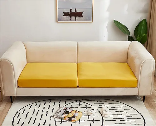 Miniatura 6 de Fundas de cojín elásticas para cojines de sofá, fundas de asiento de caravana, protector de sofá de dos asientos, de elastano, protector de muebles