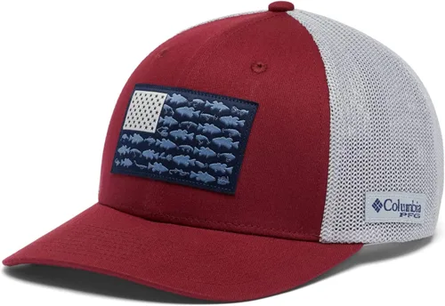 Miniatura 207 de Columbia - Gorra de malla con bandera con árboles unisex para adultos, corona alta