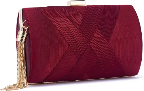 Bolso de mano para mujer, bolso de noche con flecos, bolso de mano para mujer, bolso de mano de boda, bolso de mano con cadena, bolso cruzado