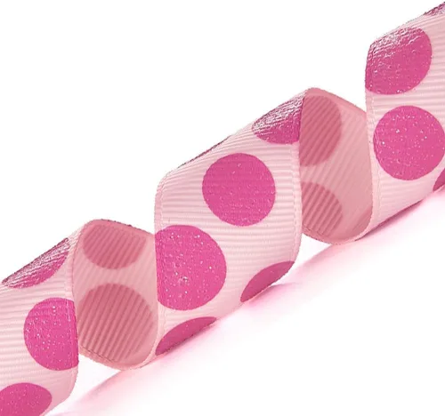Miniatura 4 de Morex Ribbon Sugar Dots - Cinta de grogrén con purpurina, 7/8 pulgadas por 20 yardas, aguamarina/lavanda (98805/20-612)
