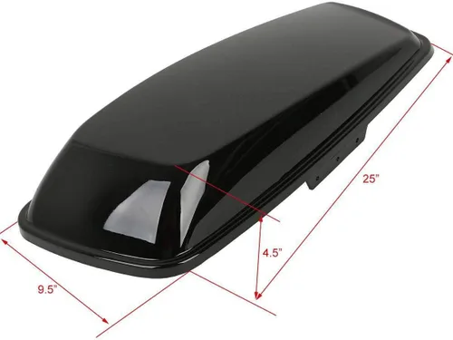Miniatura 2 de TCT-MOTORPARTS Tapas Duras de Bolsa de Sillín para Modelos Harley Touring FLT FLHT FLHTCU FLHRC Road King Street Electra Glide Ultra-Classic