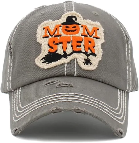 Miniatura 2 de ScarvesMe Gorra de béisbol para mujer, diseño de bruja mala, estilo vintage, desgastada