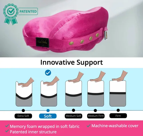 Miniatura 3 de Neck Sofa Almohada de belleza, almohada de spa de masaje, regalo de relajación para mujer, rosa