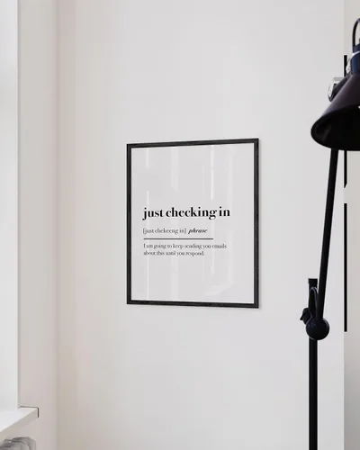 Miniatura 5 de HAUS AND HUES Decoración de pared con citas divertidas para la oficina en casa, citas humorísticas para paredes, arte de pared para el trabajo desde