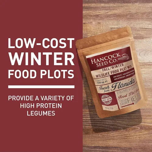 Miniatura 2 de Hancock - Semillas de parcela de alimentos de otoño e invierno para ciervos y caza, alta proteína, mezcla de germinación rápida, bolsa de 40 libras