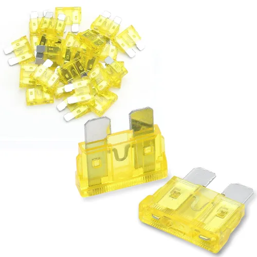 Miniatura 17 de Baomain Fusibles de hoja de 1 amperio, 1A, 32 V, fusible de acción rápida para automóvil, camión, protección contra cortocircuitos, fusibles