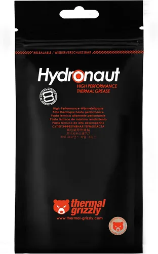 Miniatura 9 de Thermal Grizzly Hydronaut - Pasta térmica conductora de alto rendimiento de 0.28 oz/0.1 fl oz, ideal para refrigeración por aire y agua