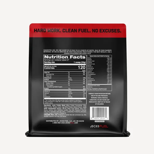 Miniatura 2 de Jocko Fuel Mölk Proteína de suero en polvo 22g con mezcla baja en azúcar de fruta del monje - Recuperación y crecimiento muscular, el embalaje puede