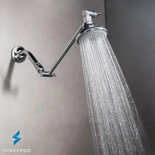 Miniatura 8 de SparkPod - Extensión de brazo de ducha ajustable de latón macizo, con conexión universal para todos los cabezales de ducha Fácil de instalar, 1