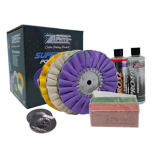 Miniatura 8 de Zephyr - Kit de Pulido de Aluminio con Ruedas Forjadas Ultra Shine - Pulidor de Ruedas de Aluminio - Kit de Pulido de Acero Inoxidable y Metal Hecho