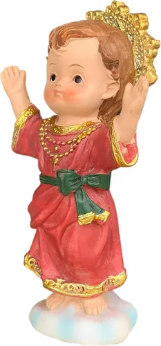 Miniatura 2 de >Divino Nino Jesús 4" pulgadas estatua Divina Niño (Colombia) Cara de bebé