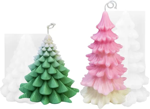 Miniatura 11 de 2 piezas de molde de vela de calabaza molde de silicona de resina de Halloween para bricolaje velas de aromaterapia cera yeso polímero arcilla