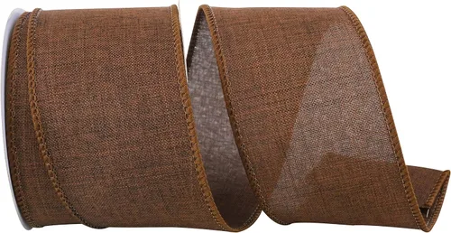 Miniatura 27 de Cinta Reliant Ribbon 92573W-031-09K para borde con alambre Everyday Linen Value, 1-1/2 pulgadas x 50 yardas, color negro