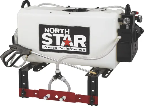 NorthStar Rociador de emisión y punto sin auge ATV de alto flujo, 26 galones, 5.5 GPM, 12V, 60 PSI, franja de pulverización de 40 pies, bomba a