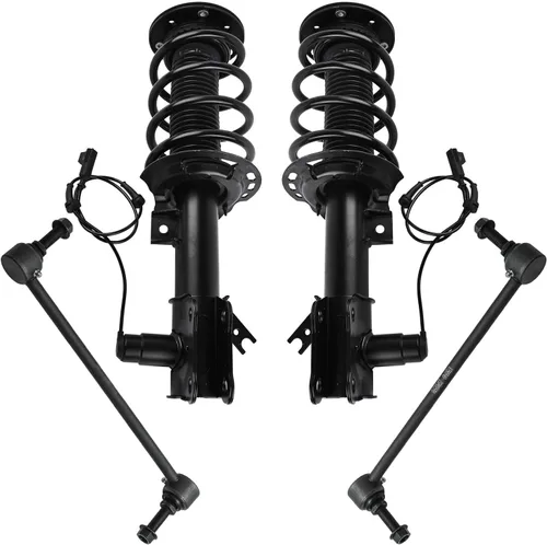 Miniatura 34 de Detroit Axle - Kit de 4 piezas RWD Puntales Delanteros Barras Estabilizadoras para Ford F-150 2021 2022 2023 2024, 2 Puntales con Resorte Helicoidal