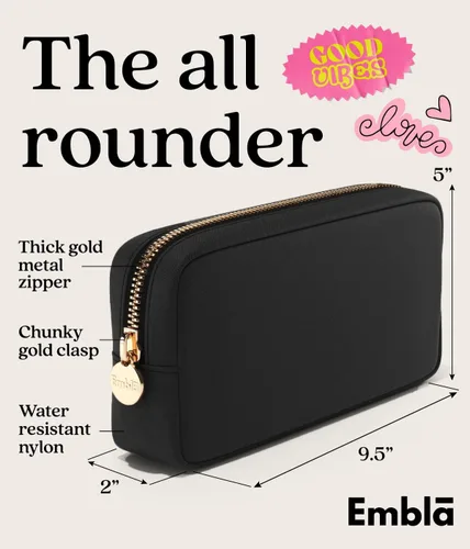 Miniatura 2 de Bolsa de Maquillaje de Viaje Embla, Bolsa de Aseo de Viaje, Negro, Chico, Small / 3