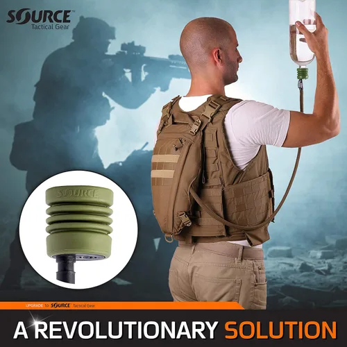 Miniatura 2 de Source Adaptador de tubo universal táctico para sistemas de hidratación