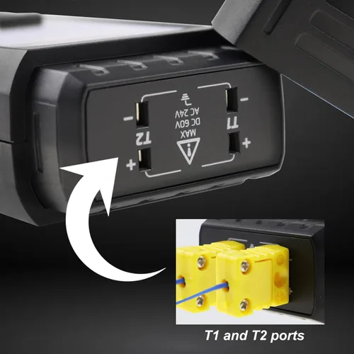 Miniatura 7 de Termómetro de termopar digital tipo K/J con termopar tipo 4 K, termómetro HVAC con alarma y compensación de adj, medidor de temperatura -328°F ~