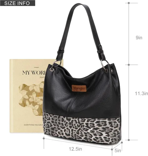 Miniatura 69 de Wrangler Hobo - Bolsas para mujer de cuero vegano con asa superior, bolsos de hombro y bolsos