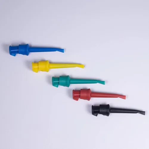 Miniatura 6 de Clip de gancho de prueba, kit de plomo de prueba de multímetro de gancho de clip de sonda mini agarrador para pruebas de circuito PCB IC