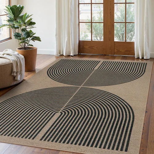 Miniatura 40 de Alfombra Moderna de Yute Fácil de Limpiar Arcoíris Lahome, 2x6 Alfombra de Pasillo Lavable para Cocina, Alfombras de Pasillo para Pasillos, Alfombra