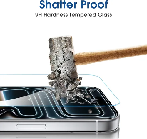 Miniatura 5 de amFilm Protector de Pantalla OneTouch para iPhone 17 Pro 6.3'' + Protector de Lente de Cámara Instalación de Alineación Automática Sin Burbujas