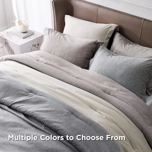 Miniatura 271 de Bedsure Juego de edredón Twin/Twin XL, ropa de cama suave beige para todas las estaciones, juego de cama teñido catiónico, 2 piezas, 1 edredón