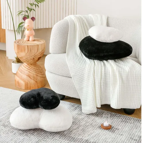 Miniatura 5 de XVTRU Almohadas de Corazón Negro, Linda Almohada Decorativa de Corazón, Almohadas en Forma de Corazón para Cama, Cojín de Almohada de Decoración