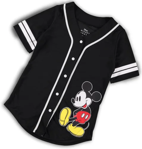 Miniatura 16 de Disney Camiseta de béisbol de Mickey Mouse con botones para mujer, diseño de Mickey y Minnie Mouse