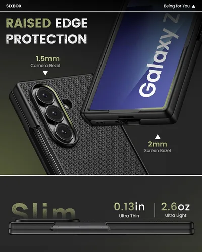 Miniatura 6 de Funda para Samsung Galaxy Z Fold 7 con Protección de Bisagra y Protector de Pantalla, Diseño Delgado de PC Duro Resistente a Golpes 360° Funda