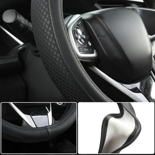 Miniatura 4 de West Llama Funda personalizada para volante de automóvil Honda Accord Civic CR-V HR-V Pilot Fit Passport Odyssey de 14.5 a 15 pulgadas