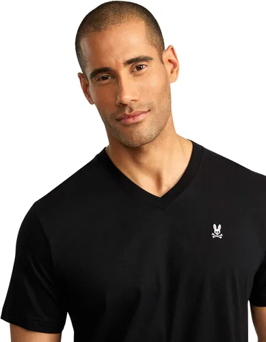 Miniatura 2 de Camiseta clásica con cuello en V gris para hombre - B6U100CRPC