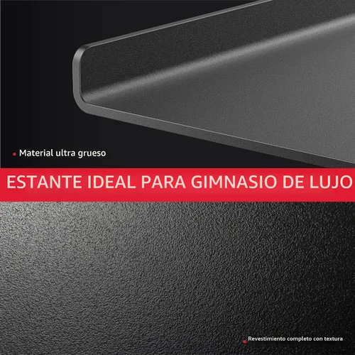 Miniatura 4 de Solo Estante de Almacenamiento para Gimnasio en Casa, Organizador Ajustable de Equipo de Gimnasio Montado en la Pared con 1 Tablero, Soporte