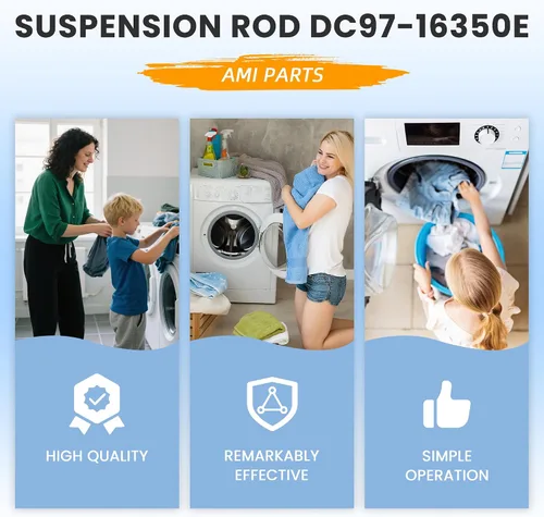 Miniatura 6 de UPGRADE WA50R5200AW/US, WA50R5400AV/US WA45H7000AW/A2 WA422PRHDWR/AA Varillas de suspensión para arandela Sam-sung WA45H7200AW WA45N3050AW Blanco