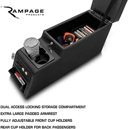 Miniatura 9 de Consola del centro de bloqueo de Rampage, Estándar, Denim Black