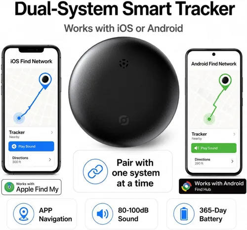 Miniatura 2 de Rastreador GPS para vehículos sin suscripción, etiqueta de seguimiento de automóvil para Android e iOS, dispositivo rastreador Bluetooth compatible