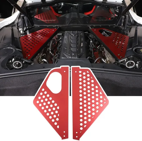 Miniatura 13 de TOYCIDFG Cubierta de panel de bahía del motor, protector de protección contra salpicaduras izquierda y derecha para C8 Corvette 2020-2024 Accesorios