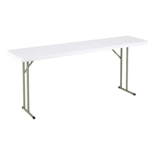 Miniatura 18 de Norwood Commercial Furniture Mesa de entrenamiento plegable para interiores y exteriores, de 5 pies, rectangular, de plástico moldeado por soplado