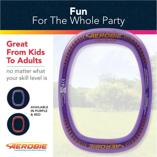 Miniatura 6 de Aerobie Pro Blade Anillo de Lanzamiento, Juguete Ligero para Niños para Disc Golf, Juegos en el Patio Trasero y Más, Juegos al Aire Libre para Pro