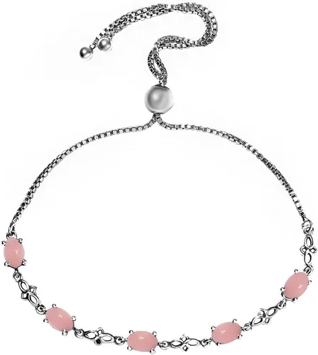 Shop LC - Pulsera bolo con piedra natal para mujer, joyería de boda para novia, cadena deslizante ajustable, compromiso, aniversario, boda, promesa,