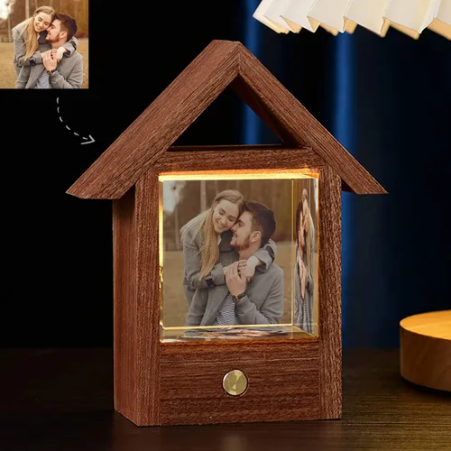 Foto de cristal personalizada, regalos personalizados con tu propia foto para mamá, papá, pareja, familia, impresión en color personalizada, regalos