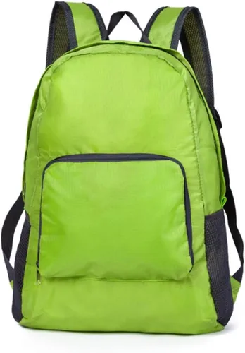 Miniatura 14 de Mochila plegable ultraligera, resistente al agua, duradera, para campamento, viajes, senderismo, mochila para hombres y mujeres (negro)
