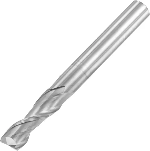 Miniatura 14 de uxcell Fresa de extremo de nariz cuadrada, punta de 0.079 in de diámetro de carburo sólido sin recubrimiento, fresadora CNC de 2 flautas en espiral