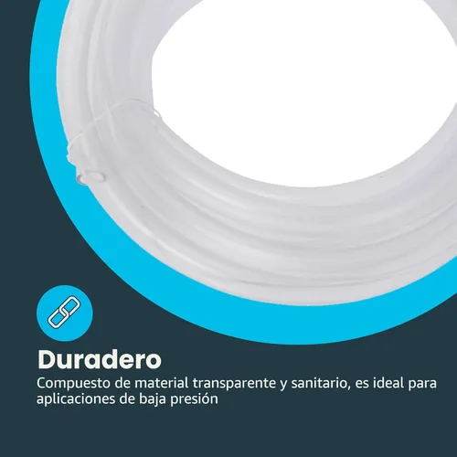 Miniatura 6 de Eastman Tubo de vinilo transparente de PVC de 3/8 pulgadas de diámetro interior (1/2 pulgada de diámetro exterior), longitud de 10 pies, 98620
