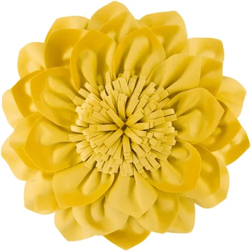 Miniatura 10 de OiseauVoler Cojín decorativo redondo de flores 3D, cojín hecho a mano con inserto para sofá, cama, decoración del hogar, 12 pulgadas, azul