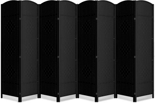 Miniatura 18 de Divisor de habitación de 4 paneles, pantalla de privacidad plegable de 6 pies, divisor de pared de panel plegable extra ancho con divisor de pared