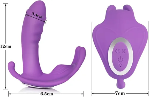 Miniatura 5 de Vibrador de 10 velocidades, vibrador invisible de mariposa, vibrador de punto G, masturbador de control remoto, juguetes sexuales para mujeres