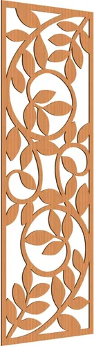Miniatura 181 de 9 3/8"W x 24 3/8"H x 1/4"T Utica Decorativo Fretwork Madera Paneles de Pared, Abedul