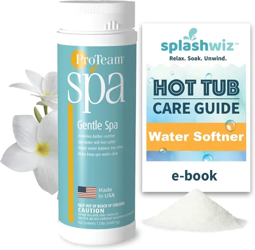 ProTeam Gentle Spa - Suavizante y acondicionador de agua para bañera de hidromasaje, suaviza el agua dura, previene las líneas de espuma y la